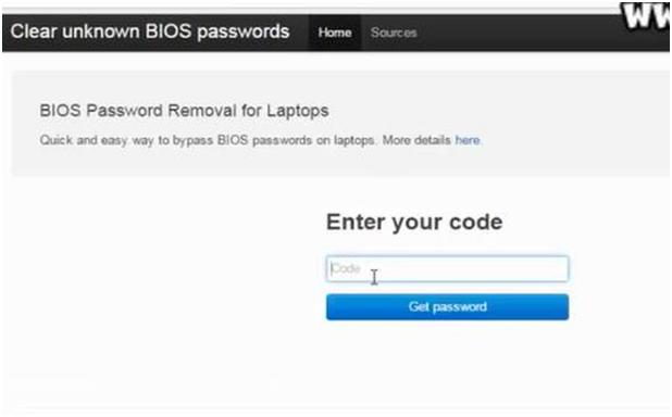 Get your password