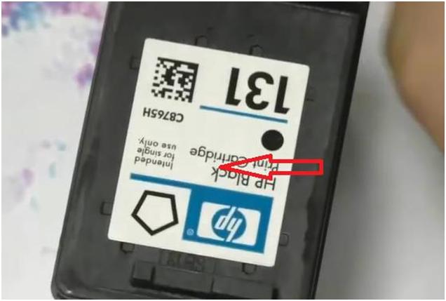 Как заправить черный картридж hp